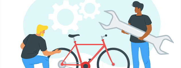 Atelier de réparation de vélo